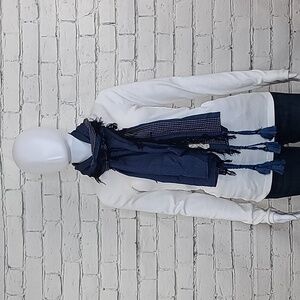 Quagga Green Label Embroidered Modal Scarf in Blue/Green/Red/Black